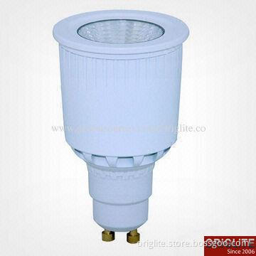 LED Spotlight, 5W, 85 to 245V AC, Lifud Power, BridgeLux Chip, COB LED, 3-year Warranty, MR16/GU10